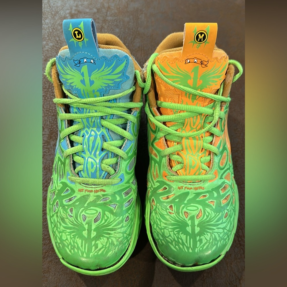 TMNT Puma Lamelo Ball Kids Basketball Shoes